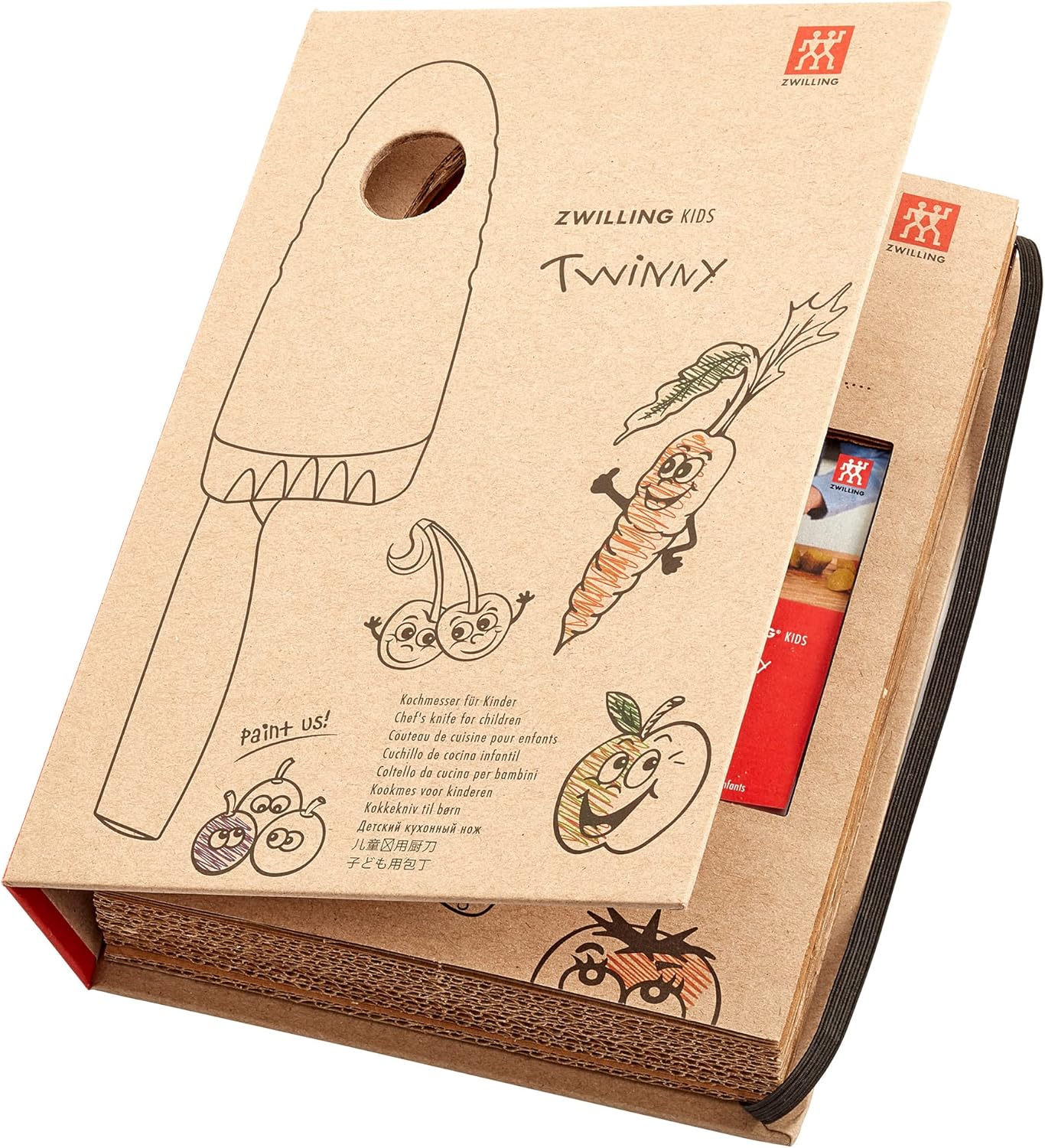 ZWILLING TWINNY – Cuchillo de chef para niños, color rojo
