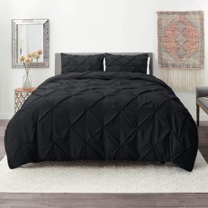 Nestl Bedding Juego de funda de edredón, 3 piezas, plisado Nestl Bedding Juego de funda de edredón, 3 piezas, plisado