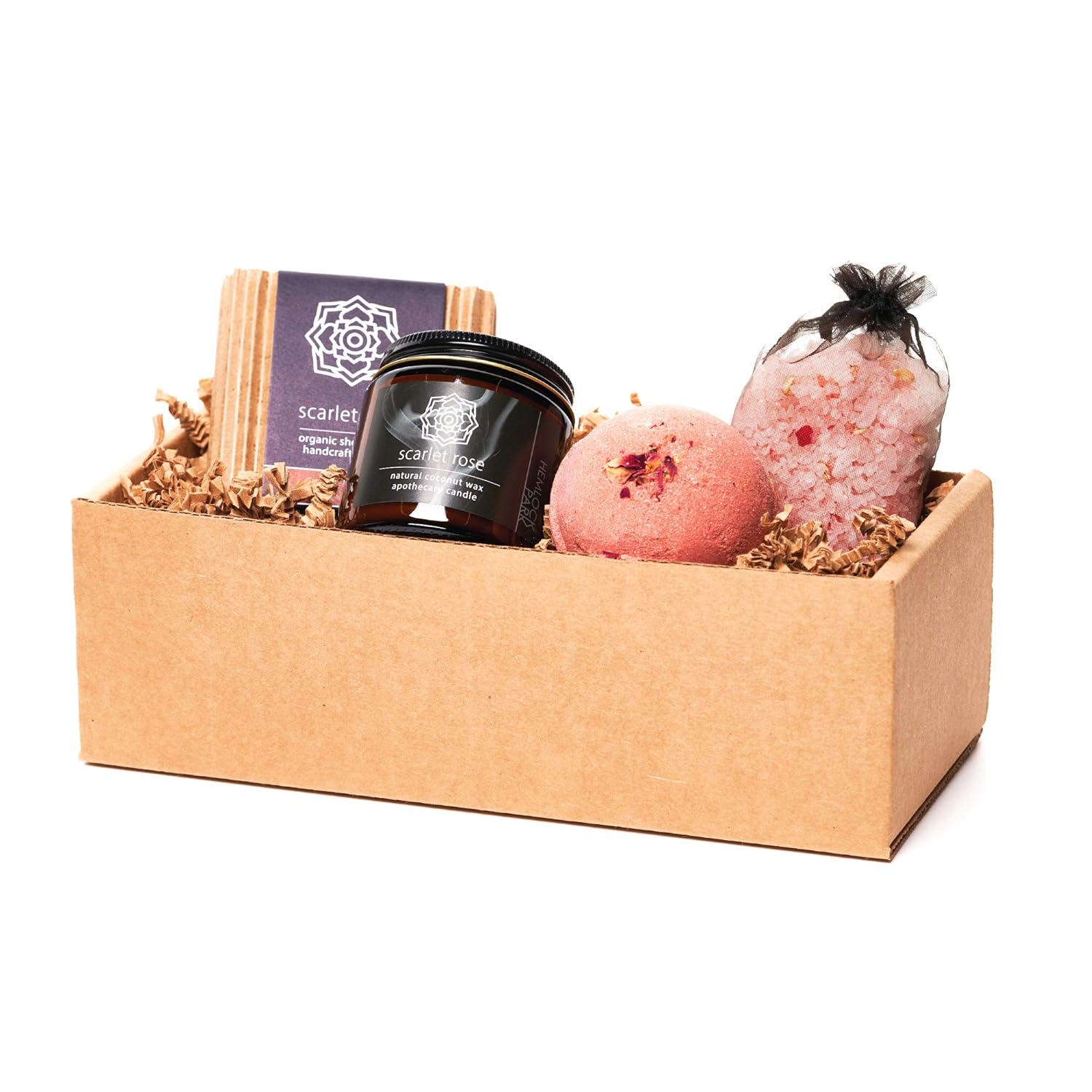 Hemlock Park Colección Artesanal Spa  Vela de boticario, jabón de manteca de karité, bomba de baño, baño de sal mineral  Hecho a mano con