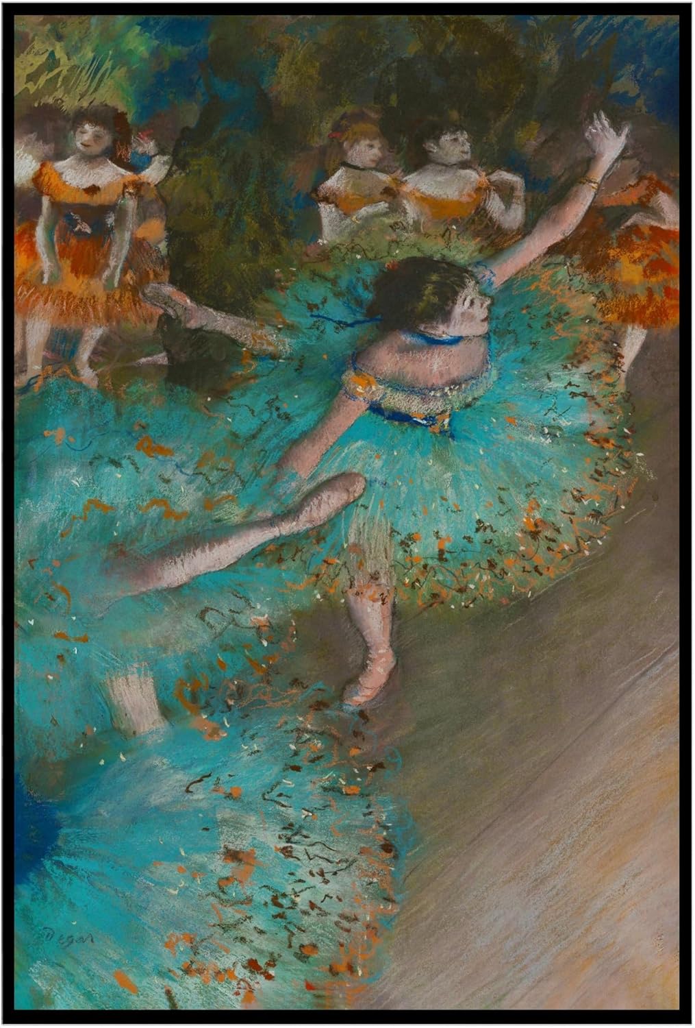 Lost Cabin Balanceándose Bailarina en Verde 1879 por Edgar Degas  Impresión sin marco  Reproducción de pinturas de obras de arte finas  Póster