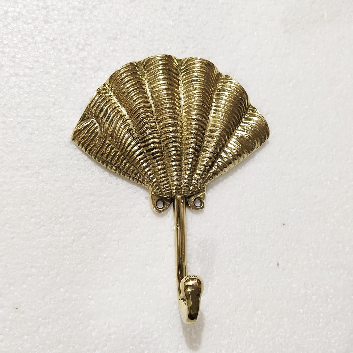 INDIAART12 – Ganchos de latón para montaje en pared, 2 piezas, escultura, único, un excelente artículo para el hogar  Oficina  Artículo decorativo