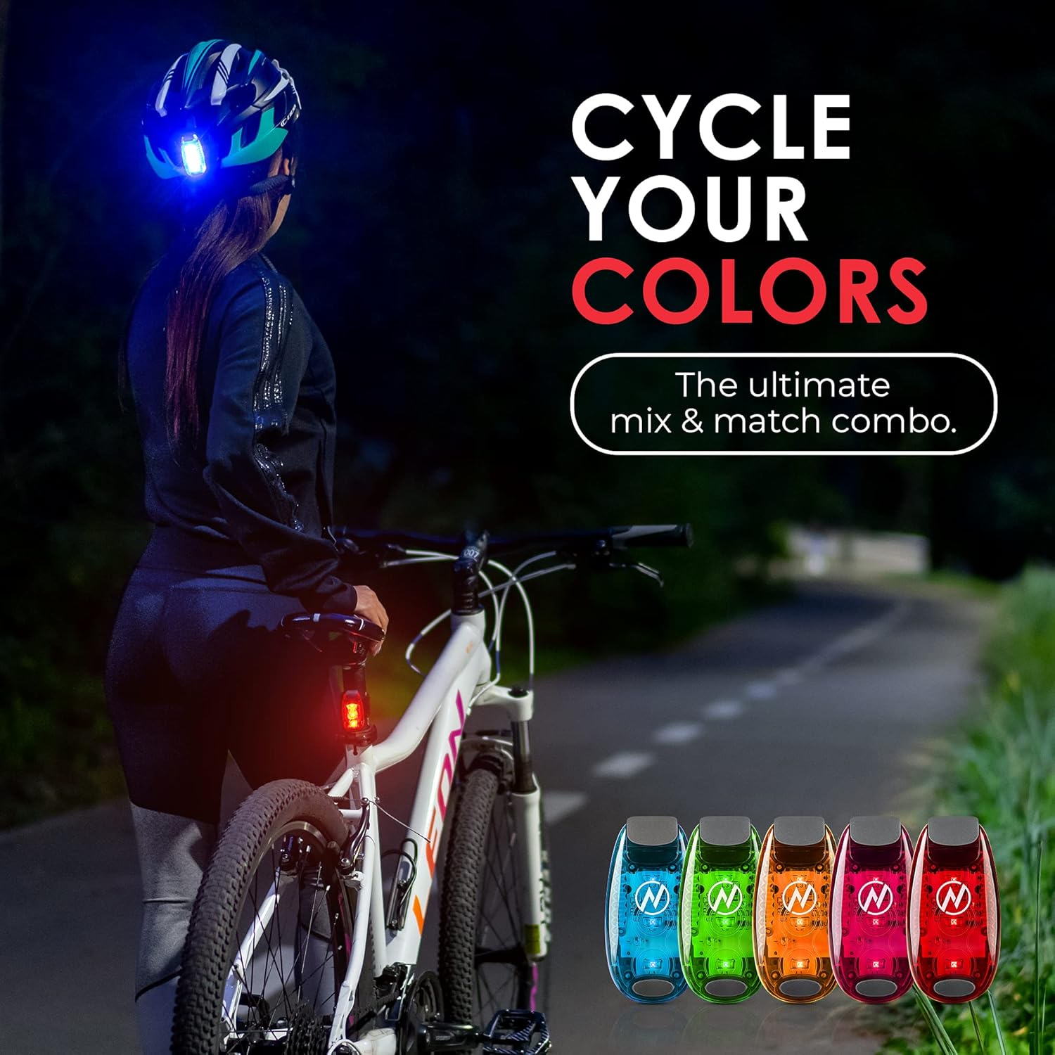 Luz LED de seguridad (2unidades) + Bonos gratis  Clip de luces de luz estroboscópica corriente para corredores, Perros, bicicleta, caminata los
