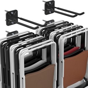 2 ganchos de garaje resistentes, colgador de pared de garaje, organizador de montaje en pared para colgar sillas, cochecitos, herramientas 2 ganchos de garaje resistentes, colgador de pared de garaje, organizador de montaje en pared para colgar sillas, cochecitos, herramientas