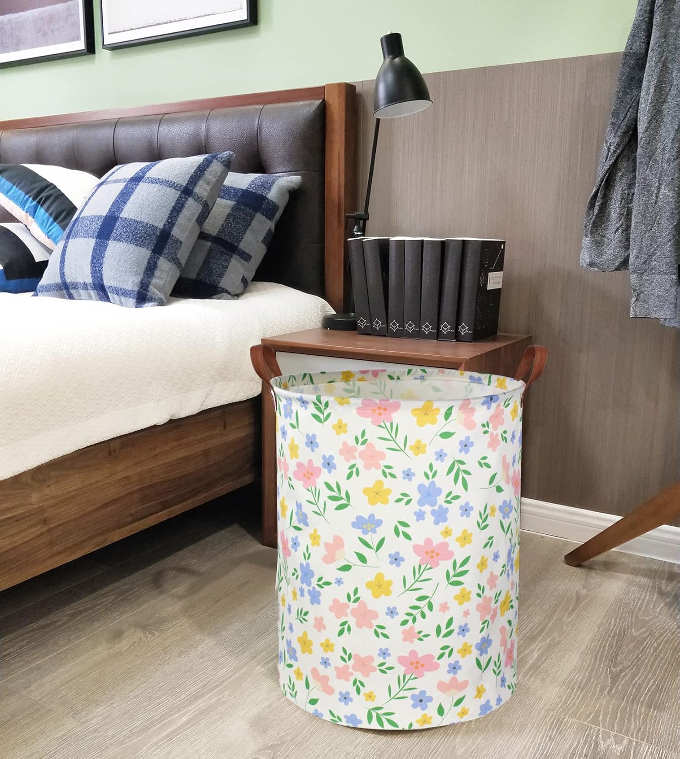 HIYAGON Cesta de lavandería para niñas, cesta organizadora de almacenamiento de juguetes para bebé, cesta de regalo para decoración de dormitorio