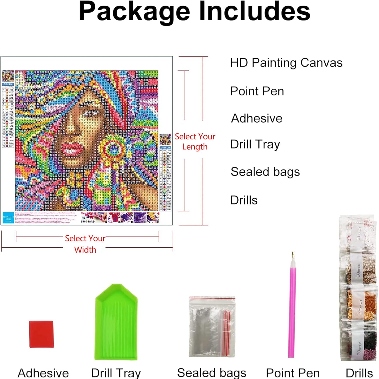 Kits de pintura de diamantes personalizados, fotografía de arte de diamantes 5D personalizada para adultos, personaliza tu propia imagen, kits de