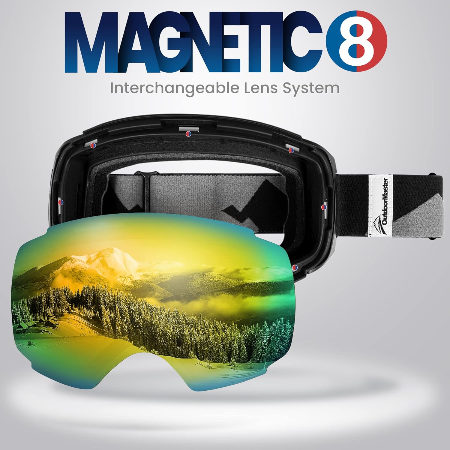 OutdoorMaster Lentes de repuesto para gafas de esquí PRO – Más de 20 opciones