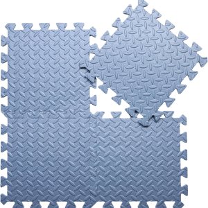 Coolcandy Tapete de juego de espuma EVA, 16 azulejos coloridos para bebé, tapete de juego cuadrado para niños con color sólido, azulejos de espuma Coolcandy Tapete de juego de espuma EVA, 16 azulejos coloridos para bebé, tapete de juego cuadrado para niños con color sólido, azulejos de espuma