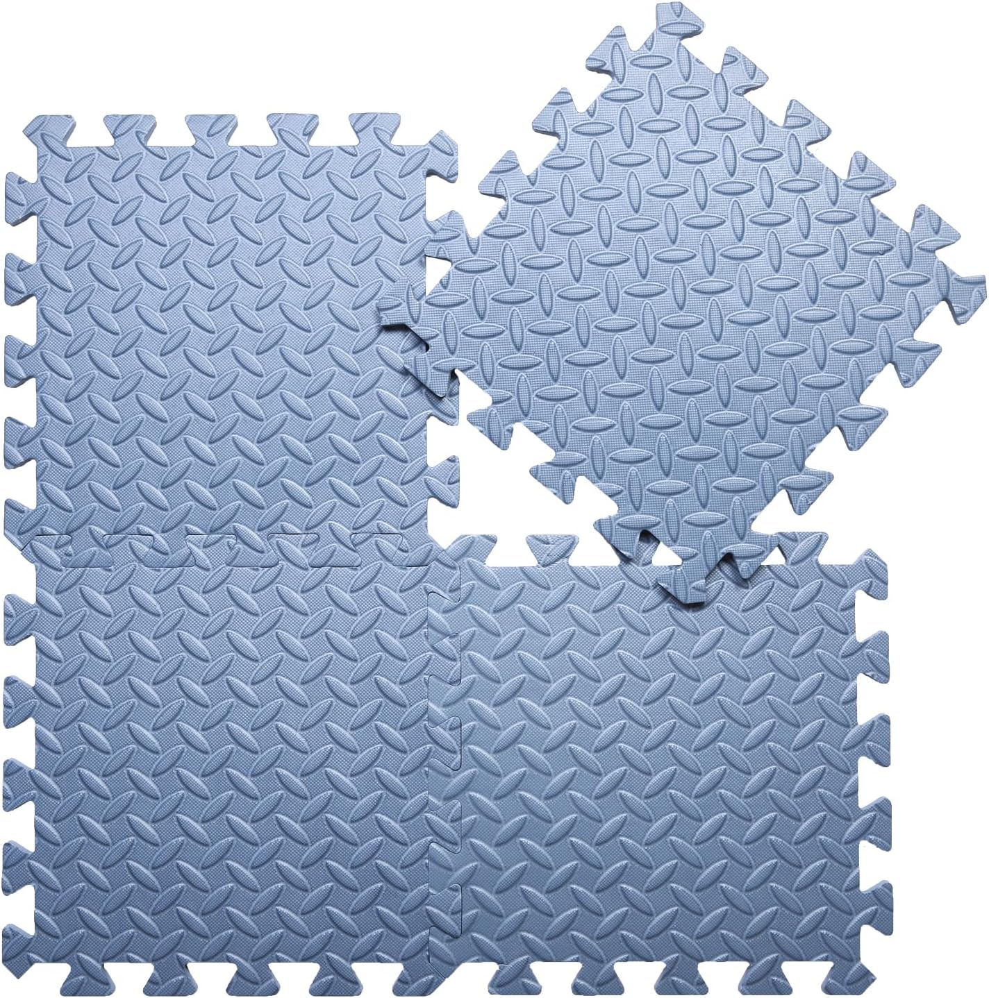 Coolcandy Tapete de juego de espuma EVA, 16 azulejos coloridos para bebé, tapete de juego cuadrado para niños con color sólido, azulejos de espuma
