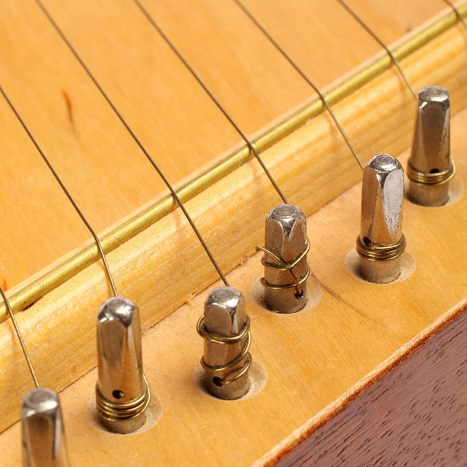 INKNOTE 7 pines de afinación ampliamente para arpa de lira, cítaras, clavecín, dulcimer y otros instrumentos de cuerda primitivos, con llave de
