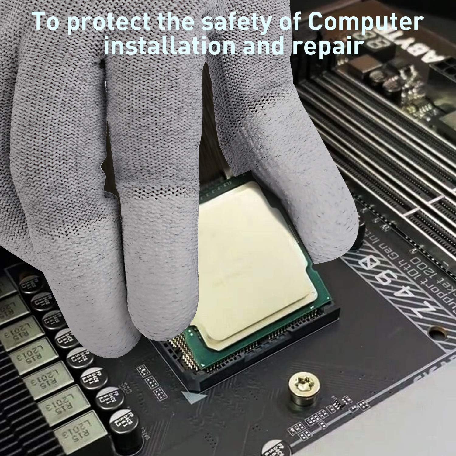 JM-FUHAND Anti-static gloves,ESD Gloves for PC building,to protect the safety of computer installation and repair.