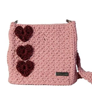 HERNANDO JOSA Yóllotl – Bolso cruzado a mano para mujer, bolso con corazones, hecho a mano, de algodón (Palo de rosa claro) HERNANDO JOSA Yóllotl – Bolso cruzado a mano para mujer, bolso con corazones, hecho a mano, de algodón (Palo de rosa claro)