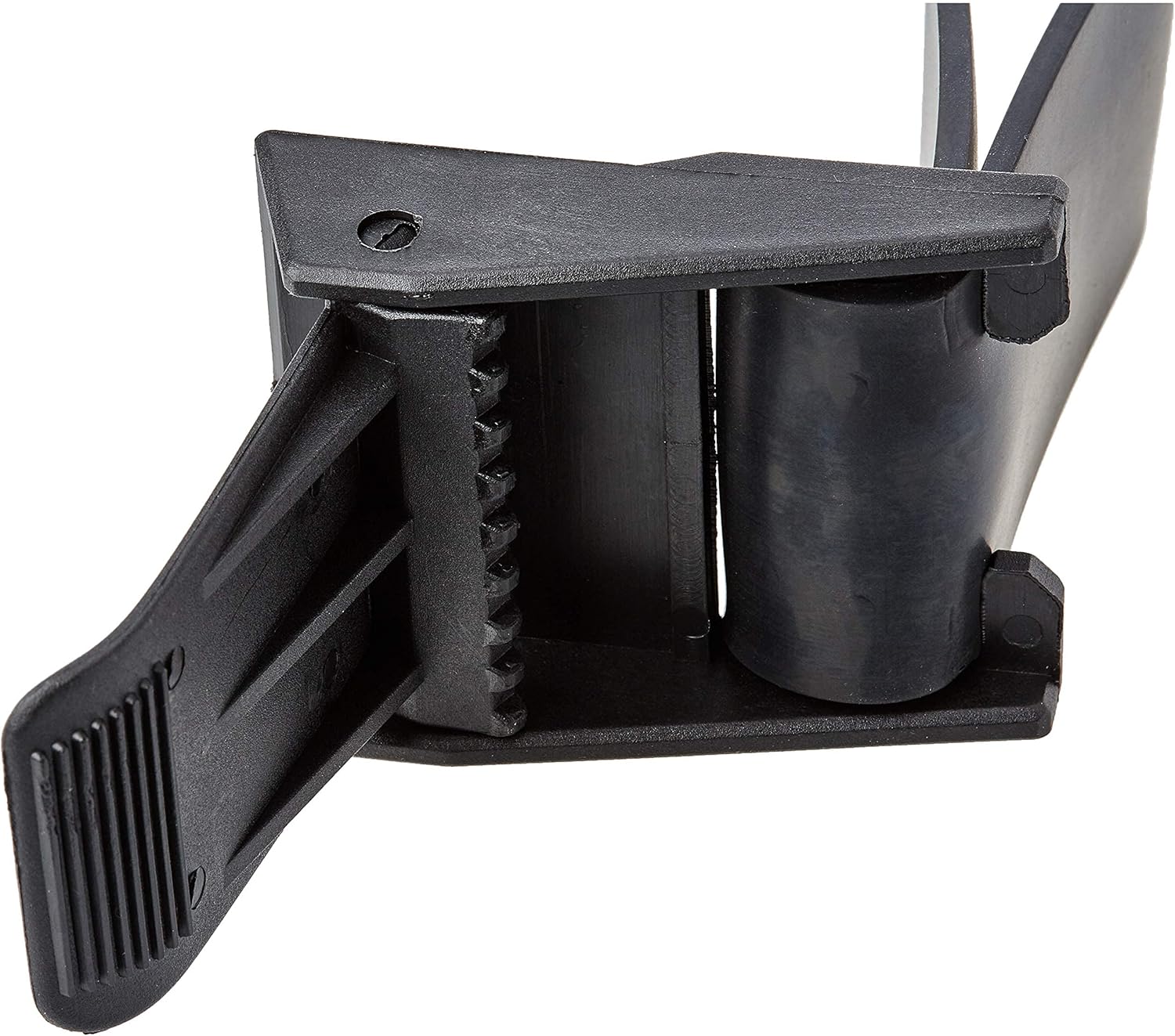 Seac Cinturón de goma con hebilla de nailon, 51.2 in, negro
