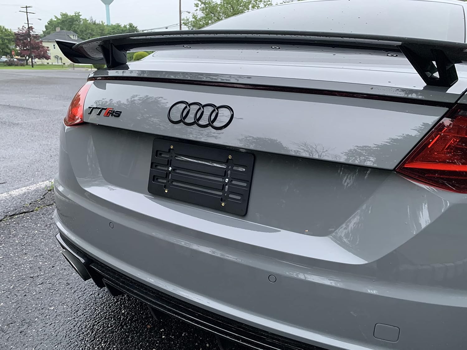 Soporte de placa de parachoques trasero para Audi TT RS 2014-2024, juego de soportes de placa con 6 tornillos únicos y kit de llave, kit de montaje