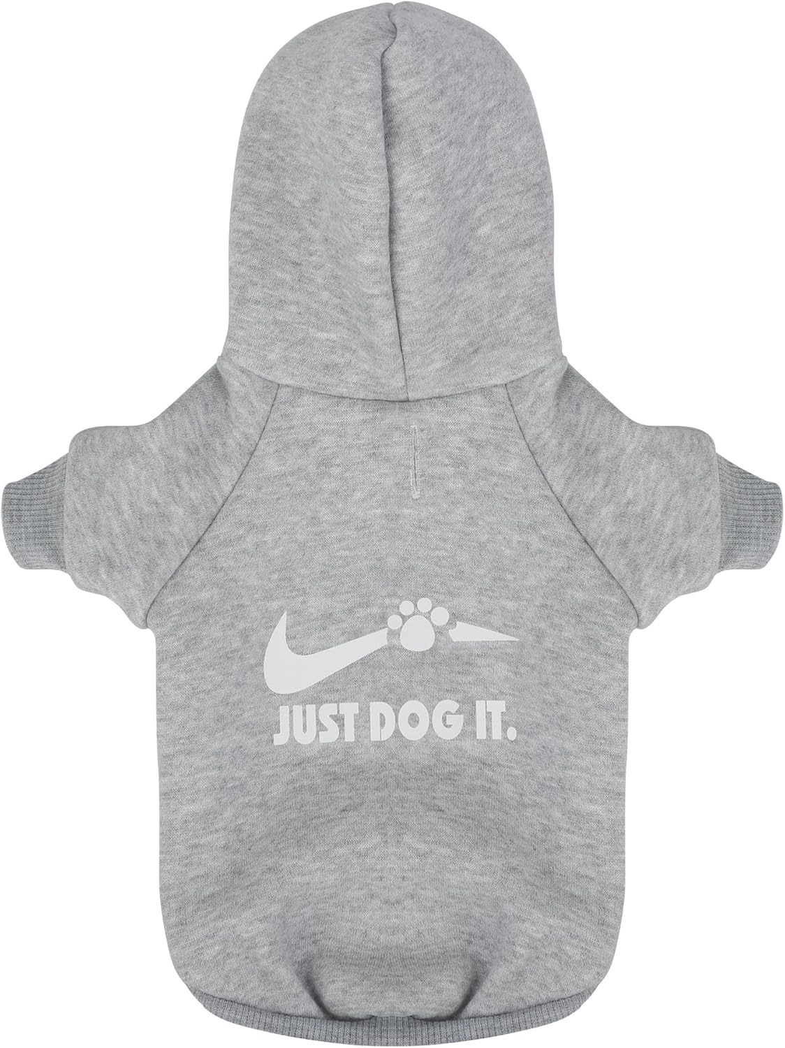 Sudadera con capucha gris para perro Chihuahua mantén a tu cachorro cálido y elegante con una sudadera estampada “Just Dog It”, ropa para mascotas y