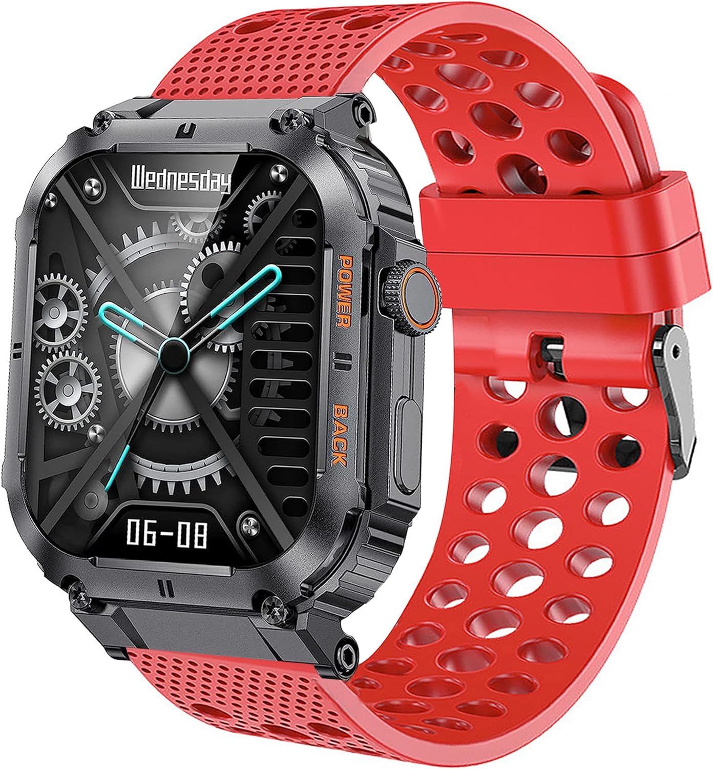Correa de reloj de 0.866 in, correa de repuesto deportiva de silicona suave con hebilla magnética para mujeres y hombres, compatible con reloj