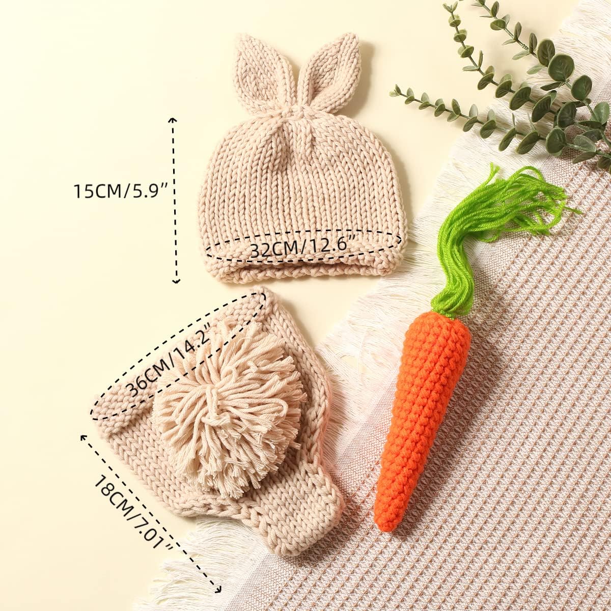 Accesorios de fotografía para recién nacidos, conjunto de disfraz de punto de ganchillo para recién nacido, sesión de fotos, trajes de niña y niño,