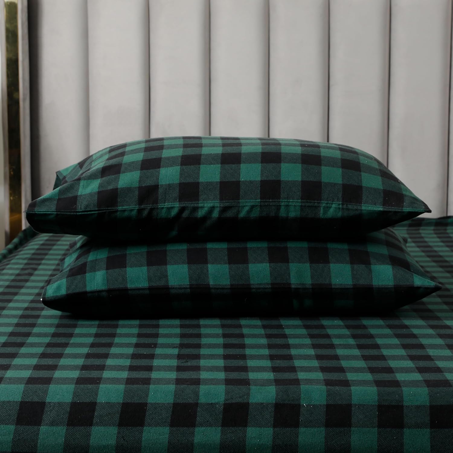 Elegant Comfort Juego de sábanas suaves de franela de 100% algodón turco, 4 piezas, calidad premium, sábana bajera con bolsillo profundo, ultra