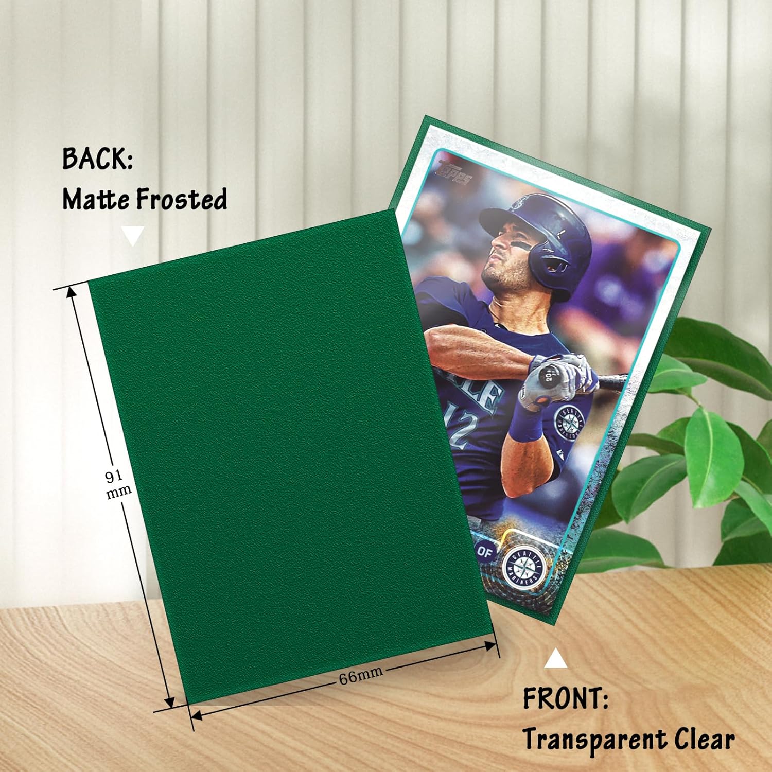 500 fundas para tarjetas intercambiables, fundas mate para tarjetas, protectores de tarjetas compatibles con tarjetas de béisbol, tarjetas