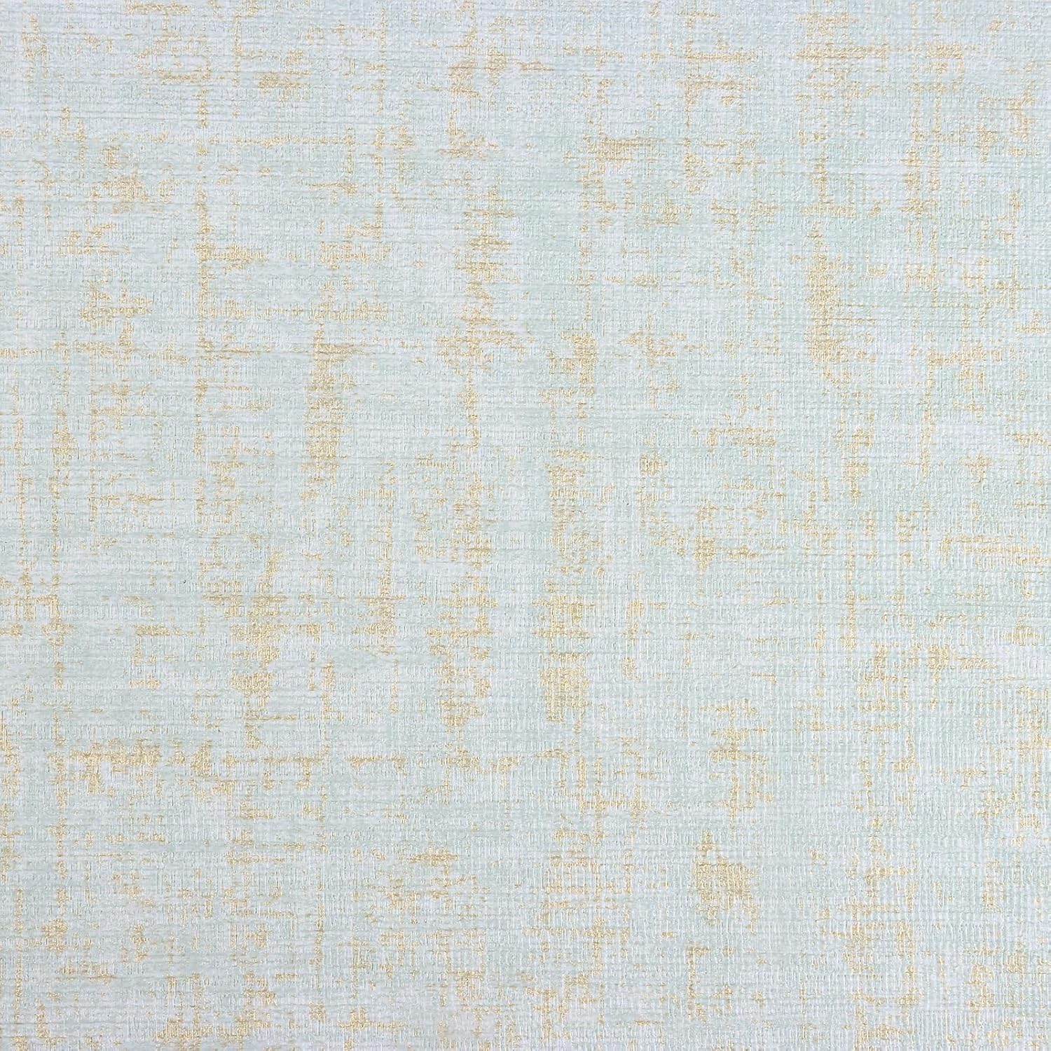 VEELIKE Papel tapiz azul dorado con textura de tela de pasto azul para dormitorio, baño, 15.7 x 354 pulgadas, papel de contacto de tela de lino azul