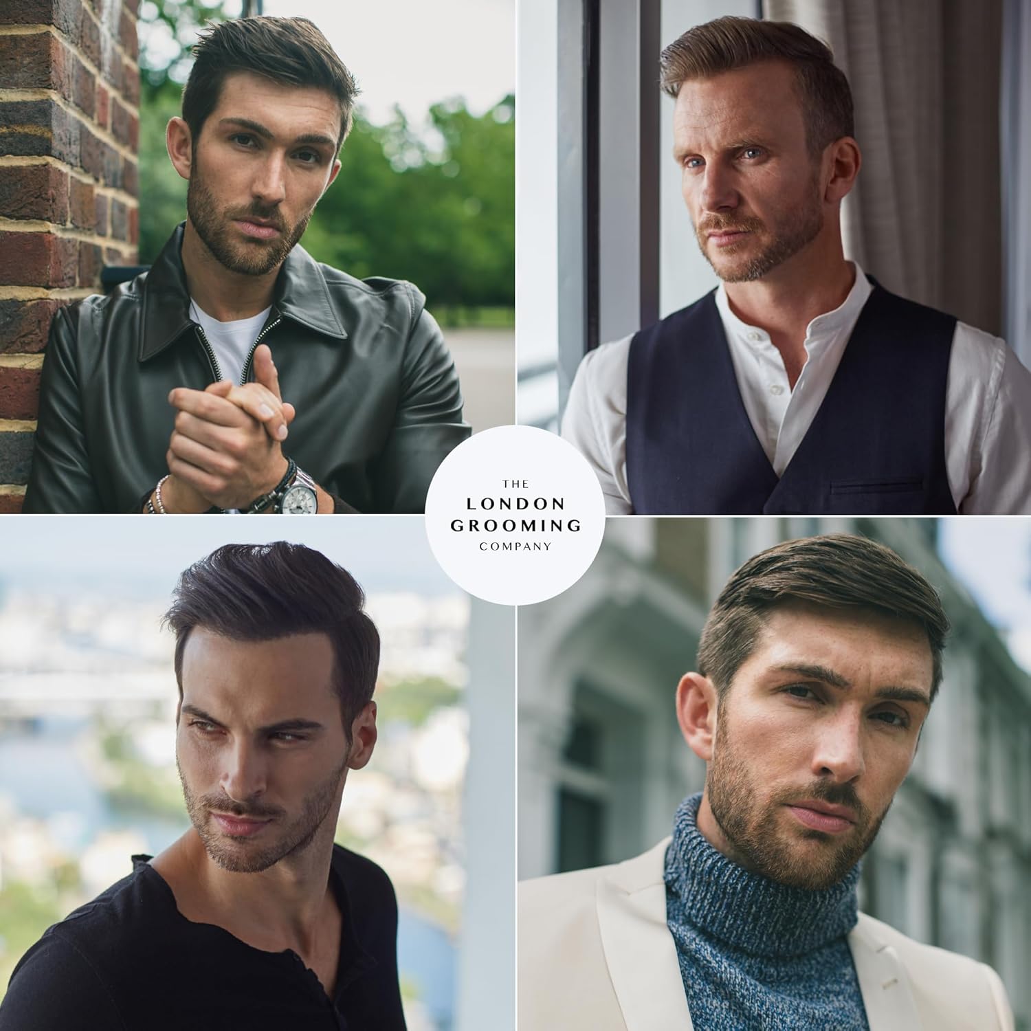 The London Grooming Company Cera para barba  Fuerte sujeción durante todo el día  Ingredientes totalmente naturales  Tratamiento de crecimiento y
