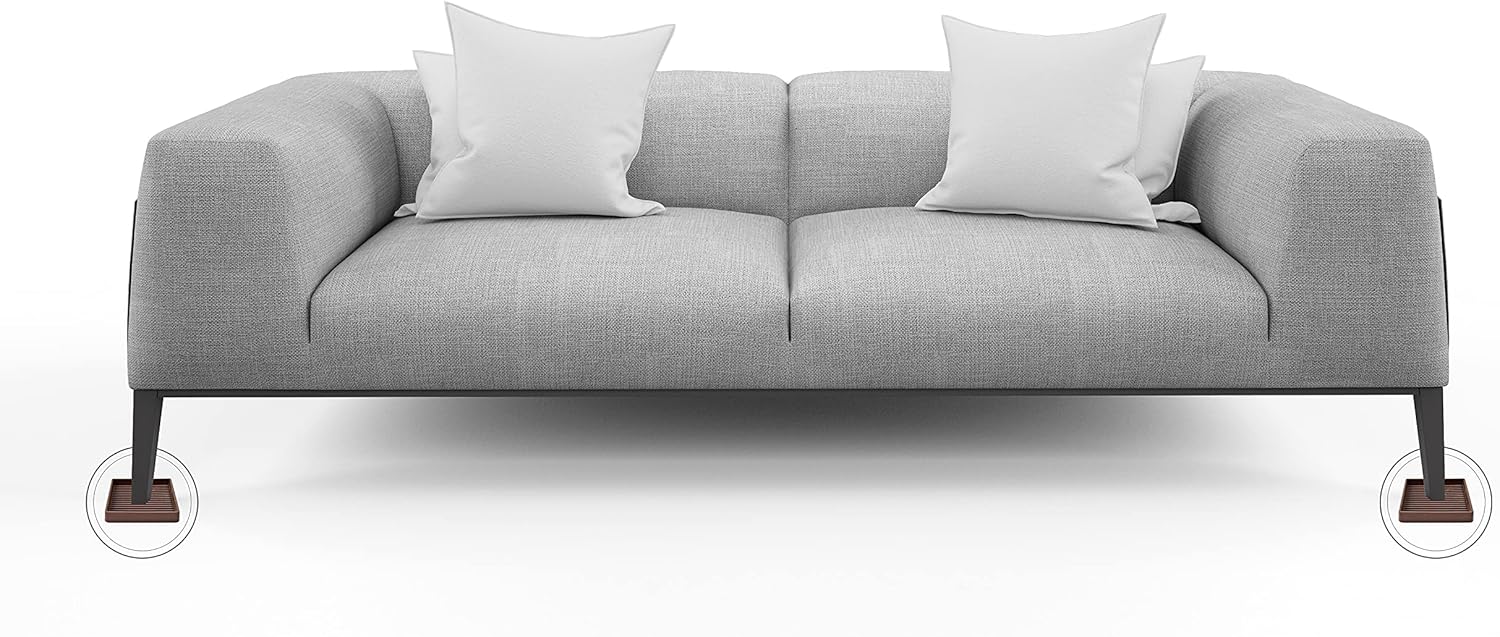 Copas de goma 3 x 3, almohadillas antideslizantes para muebles, agarre antideslizante, pies antideslizantes para muebles, protector de suelo
