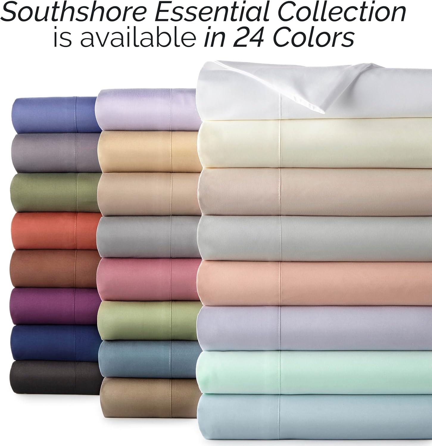 Southshore Essentials – Juego de sábanas de microfibra cepillada