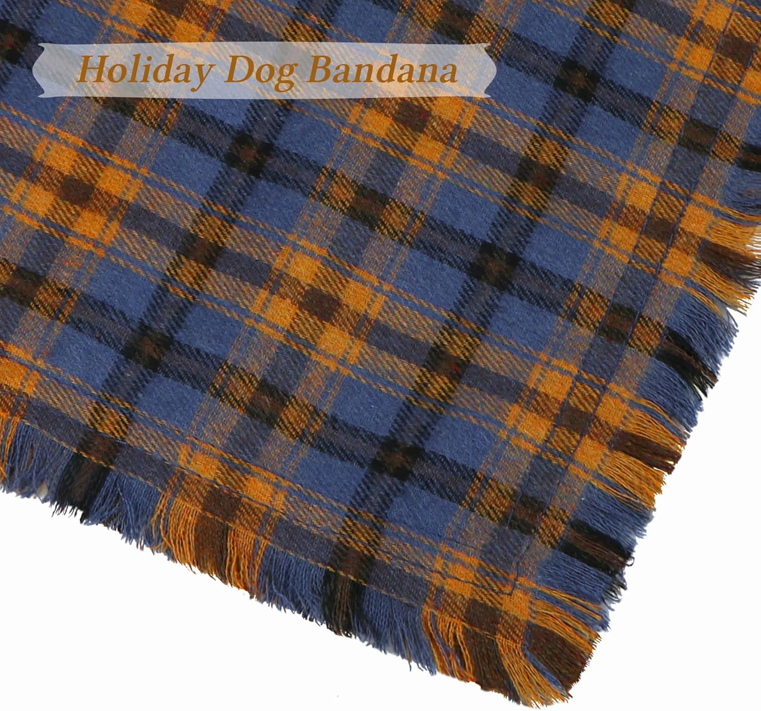 STMK Bandana de otoño para perro, paquete de 4 bandanas para perros con borlas y bordes para perros pequeños, medianos y grandes