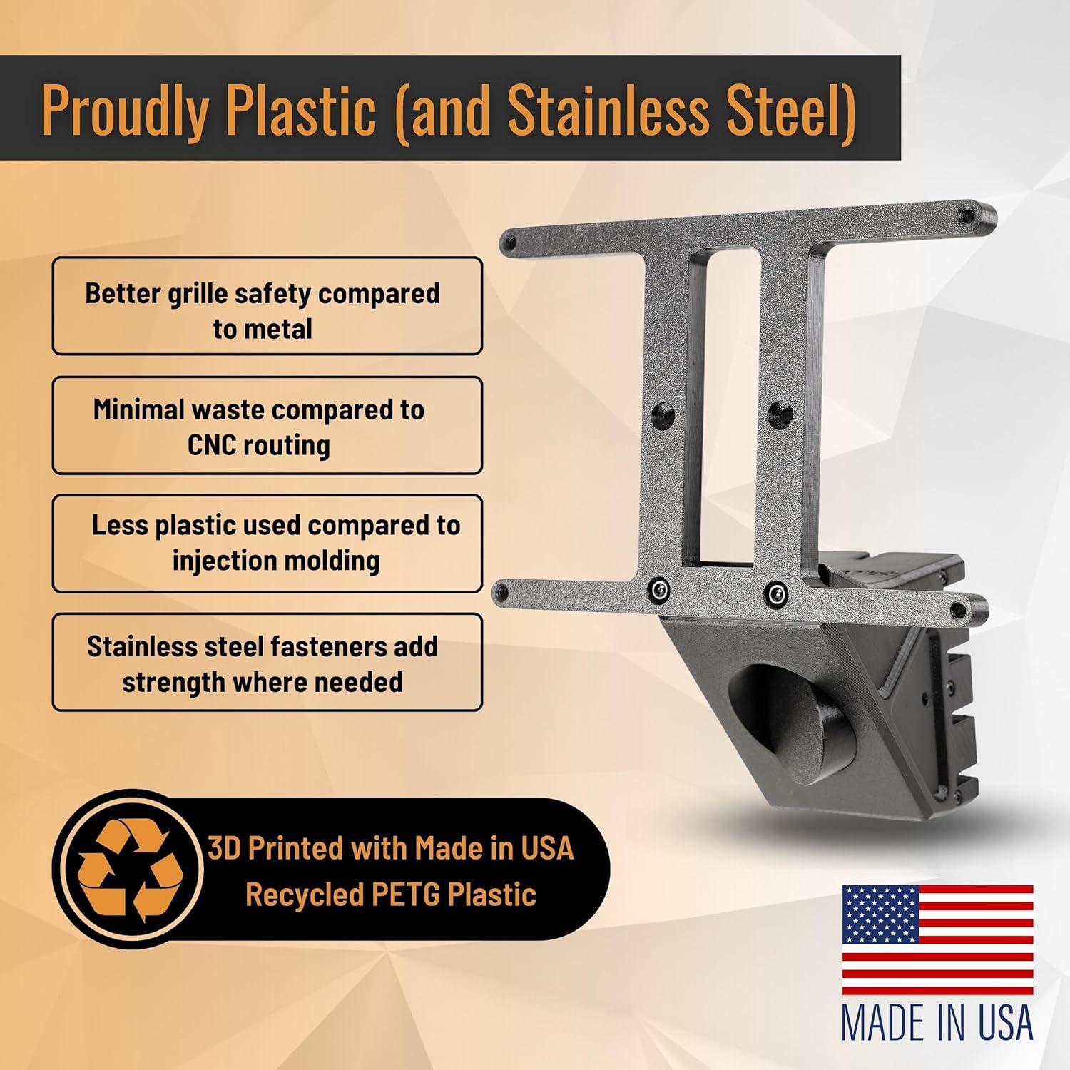 + (Modelo S) Soporte para placa frontal  Fuerza optimizada, antirrobo, extraíble, altura ajustable, fabricado y patentado en Estados Unidos  para