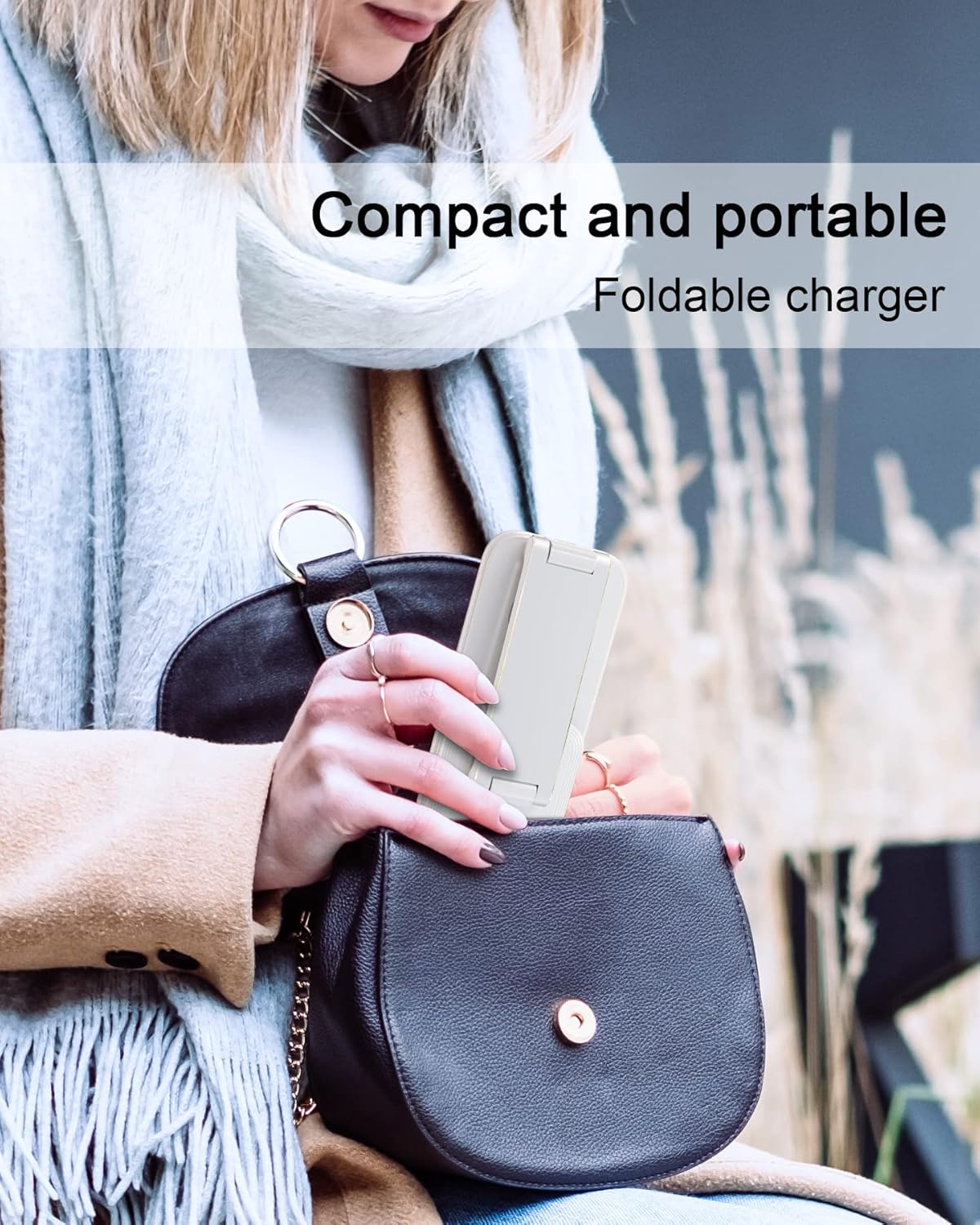 BOCLOUD Estación de carga inalámbrica 3 en 1, soporte de carga portátil, cargador inalámbrico rápido para iPhone 15, 14, 13, 12 Pro MaxProMini,