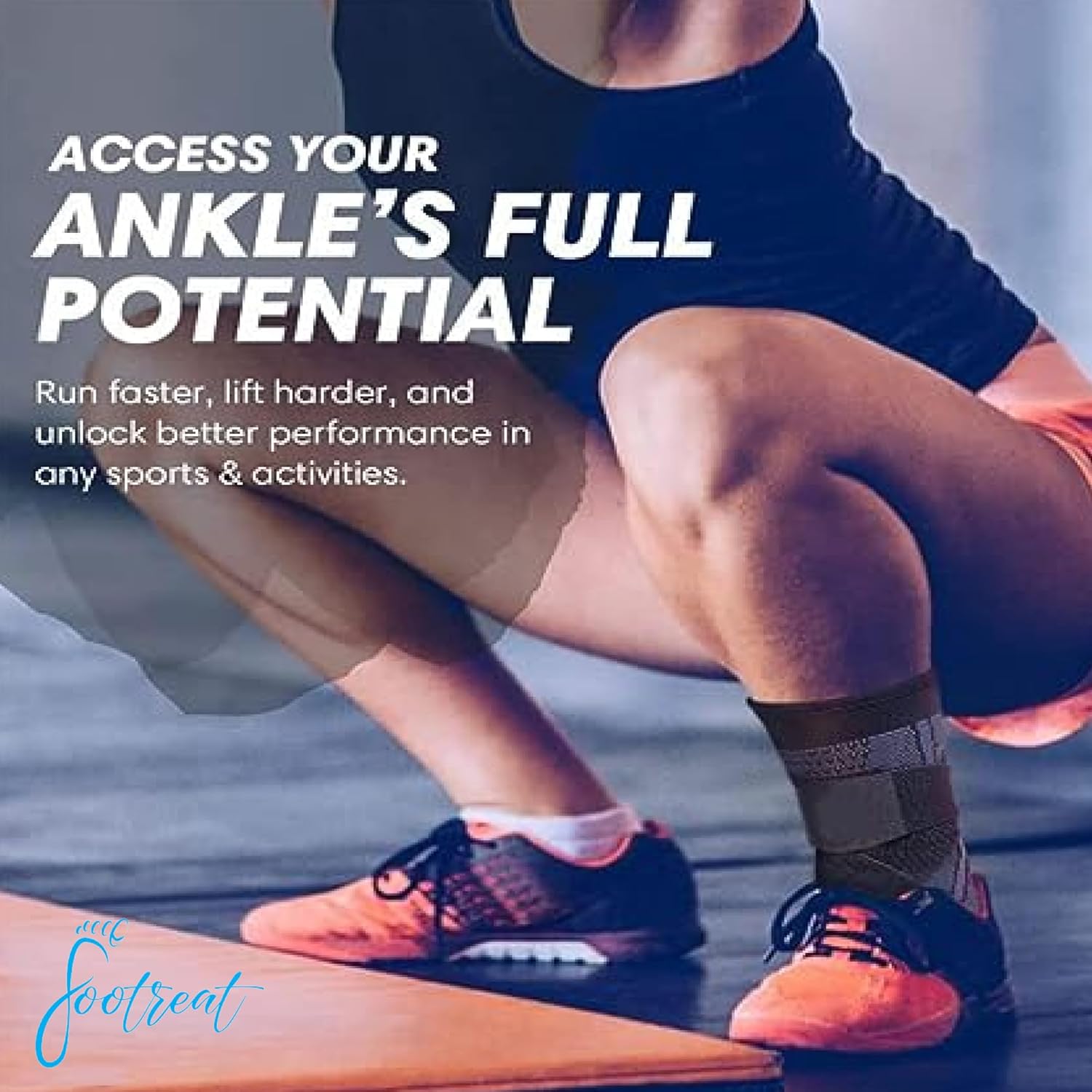 Tobillera para fascitis plantar, paquete de 2 tobilleras ajustables para hombres y mujeres, estabilizador de ligamentos, cordones de compresión para