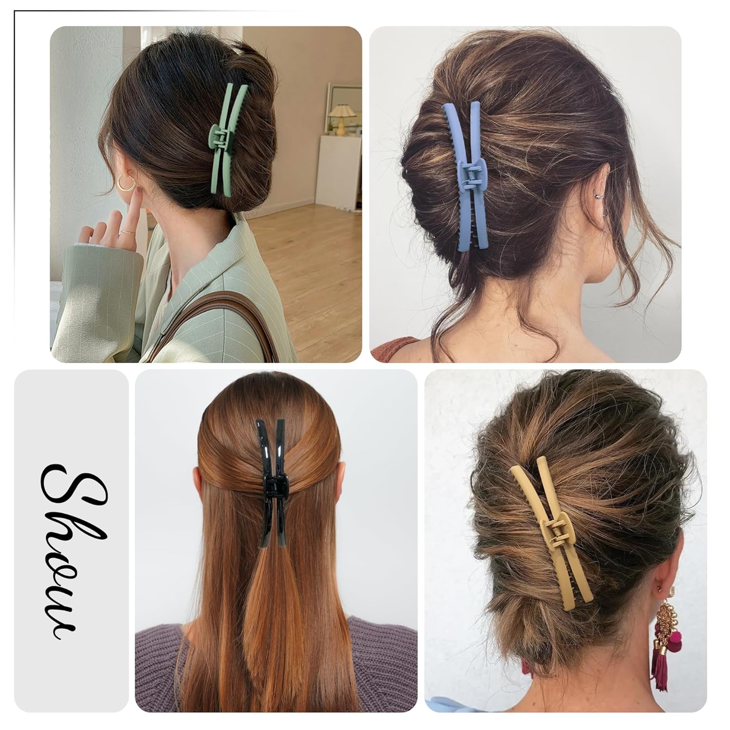 Hold Everything – Pinza para cabello grueso y fino, pasadores de cabello grande para mujeres y niñas, cabello lacio, ondulado y rizado, clip de