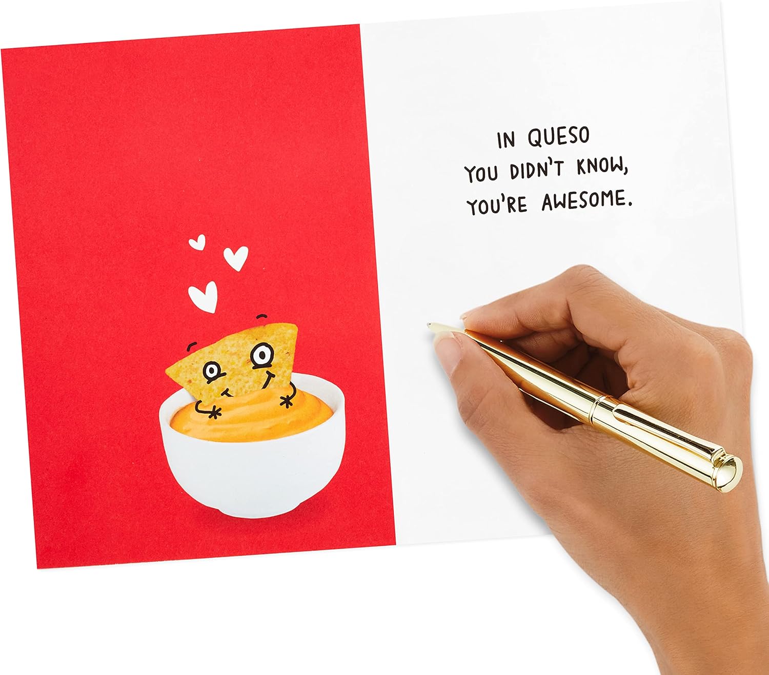 Hallmark Shoebox – Paquete de 2 tarjetas divertidas para el día de San Valentín (Dinosaurio, Nachos)