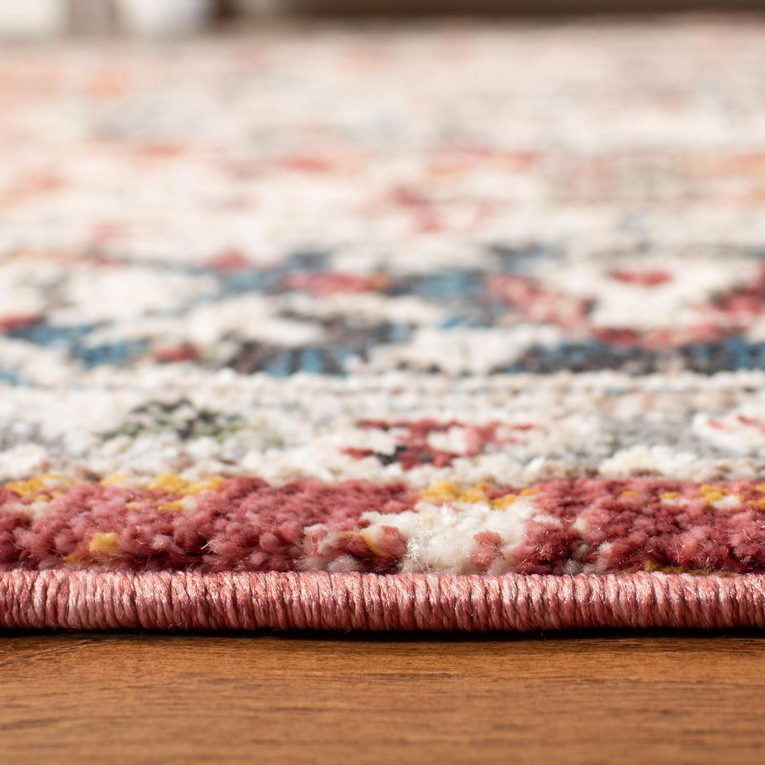SAFAVIEH Carlyle Collection CYL229P – Alfombra vintage oriental, envejecida, no desprende pelusa, para sala de estar, dormitorio, comedor, oficina