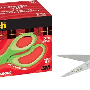 Scotch Tijeras puntiagudas suaves al tacto de 5 pulgadas, paquete de 12 unidades, color verde (1442P-12), paquete de 6 Scotch Tijeras puntiagudas suaves al tacto de 5 pulgadas, paquete de 12 unidades, color verde (1442P-12), paquete de 6