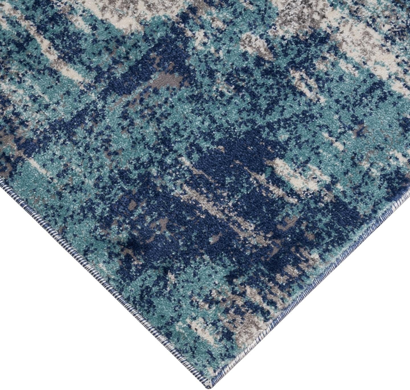 7680 – Alfombra abstracta moderna, tamaño grande