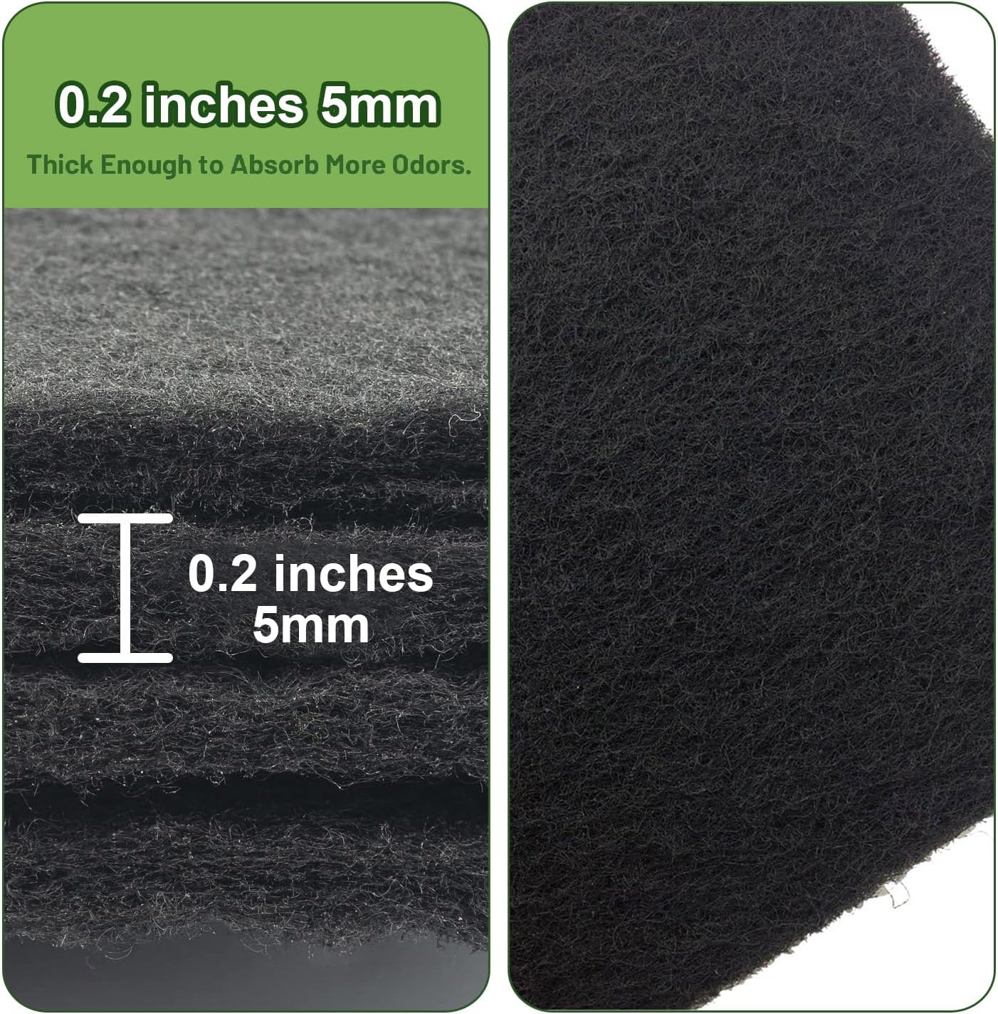 8 filtros de carbón compatibles con caja de arena Van Ness para gatos, filtros de olor de carbón activado de alta calidad de repuesto de 4.5 x 6.5