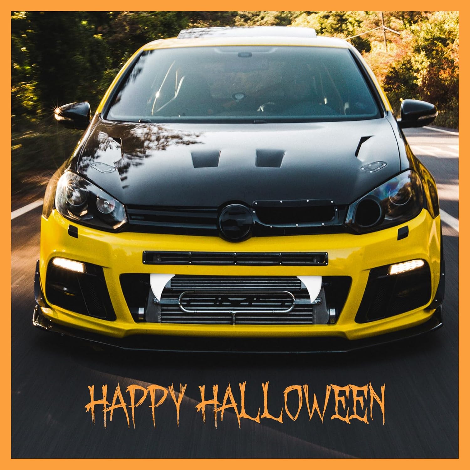 Colmillos de Halloween para decoración de dientes de automóvil, decoración de monstruos para automóviles, camiones o SUV, un par de decoración de