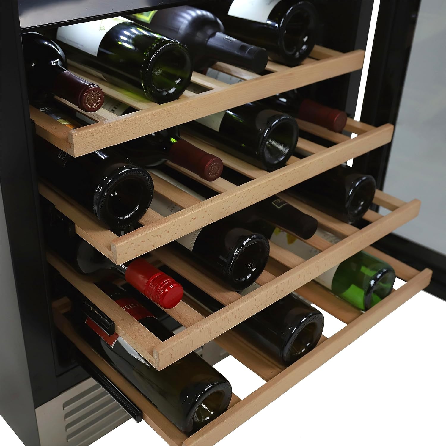 DUURA DE430WCDZSS Wine Cooler Designer Series Dual-Zone, 46 botellas, metálico