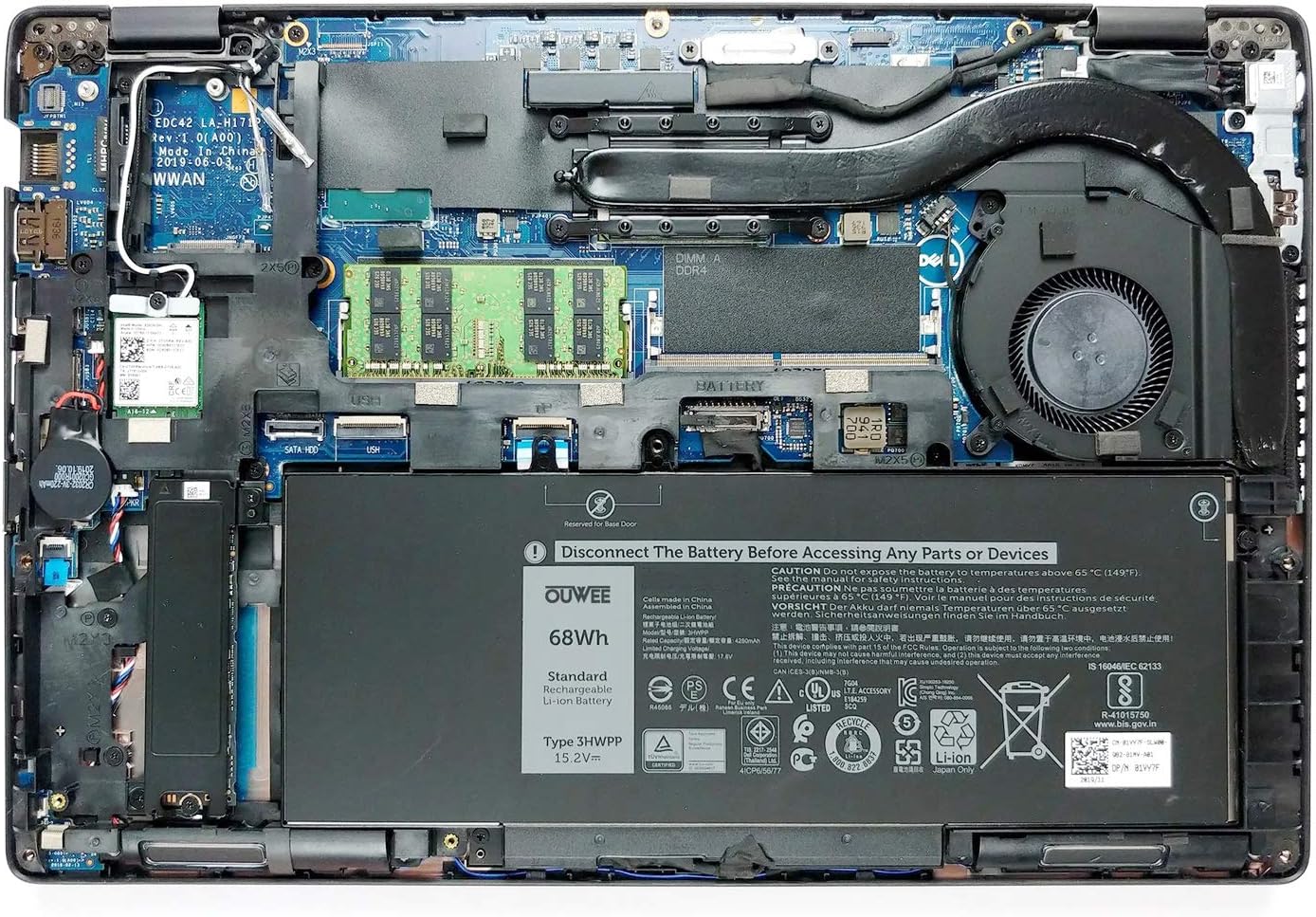 3HWPP – Batería de repuesto para laptop Dell Latitude 5401 5410 5411 5501 5510 5511 Precisión 3541 3551 Inspiron 7706 2 en 1 Inspiron 17 75007506 2