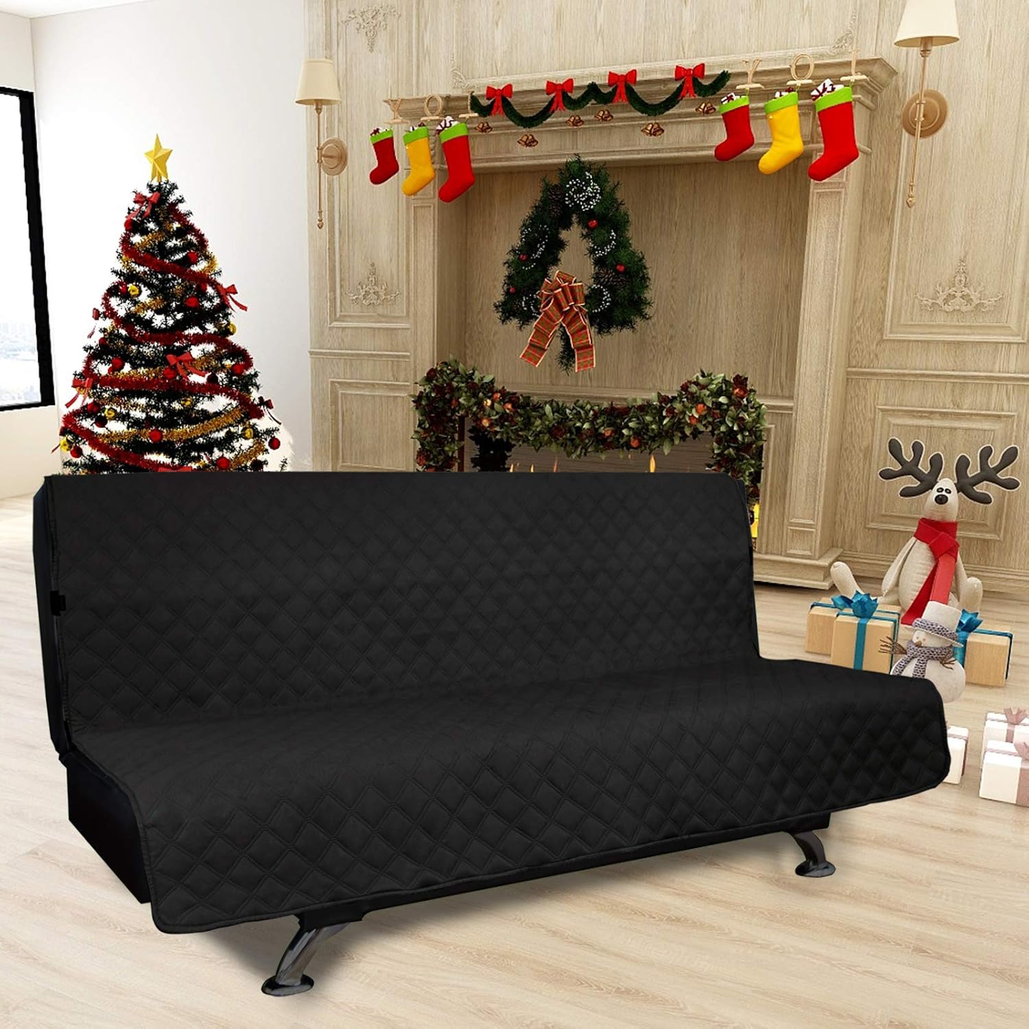 Easy-Going Funda de sofá para futón, funda impermeable para sofá, funda protectora de muebles, cubierta para mascotas, tela completa, sin costuras,