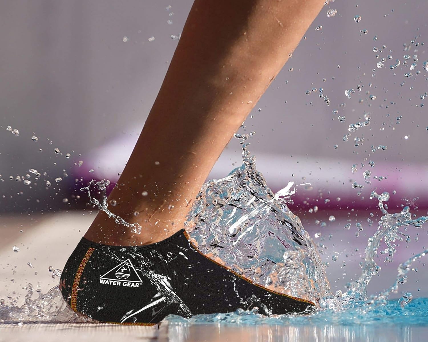 Water Gear Calcetines de aleta grandes, ideales para buceo y esnórquel, para hombres y mujeres, mantiene tus pies secos