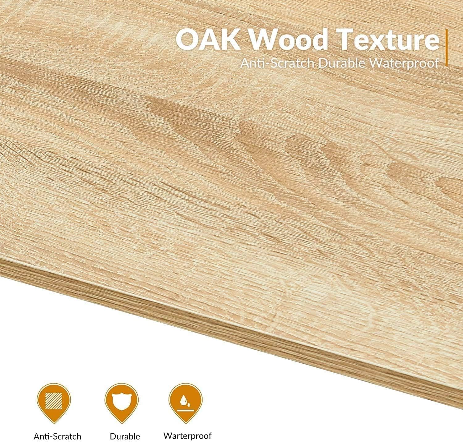 Escritorio de lectura para estudiante de 47 pulgadas, mesa de trabajo de madera, escritorio de computadora para oficina en casa y sala de estar