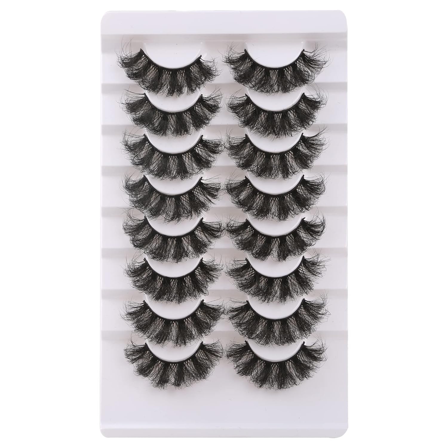 Gmagictobo – Pestañas postizas, pestañas de imitación de visón en 3D, largas, lujosas y suaves, 22 mm, 8 pares de pestañas postizas, multipaquete