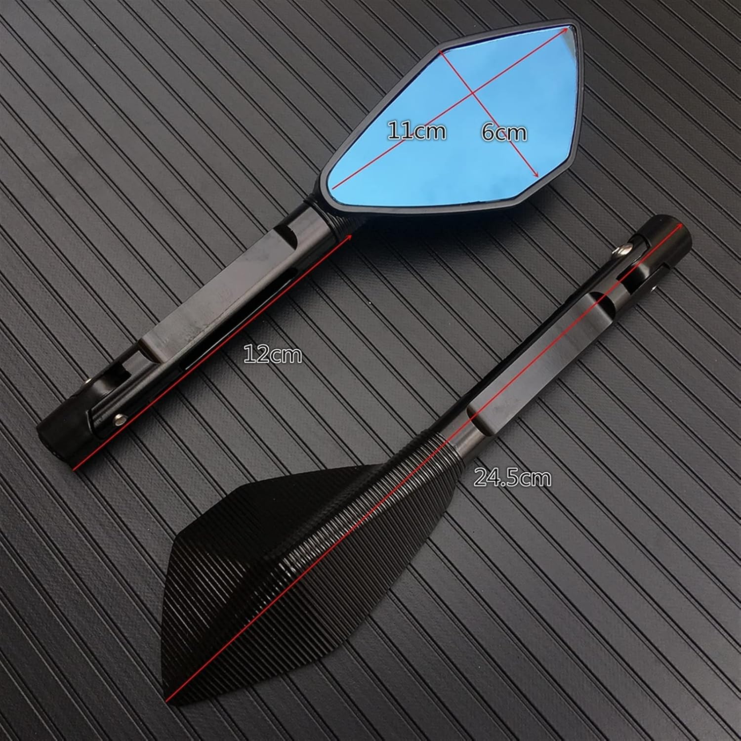 Motorcycle Rear View Mirror CNC Aluminum Blue Anti-Glare Side Retrovisor Mirrors for Kawasaki for VERSYS 1000 2012-2021 Mirrors