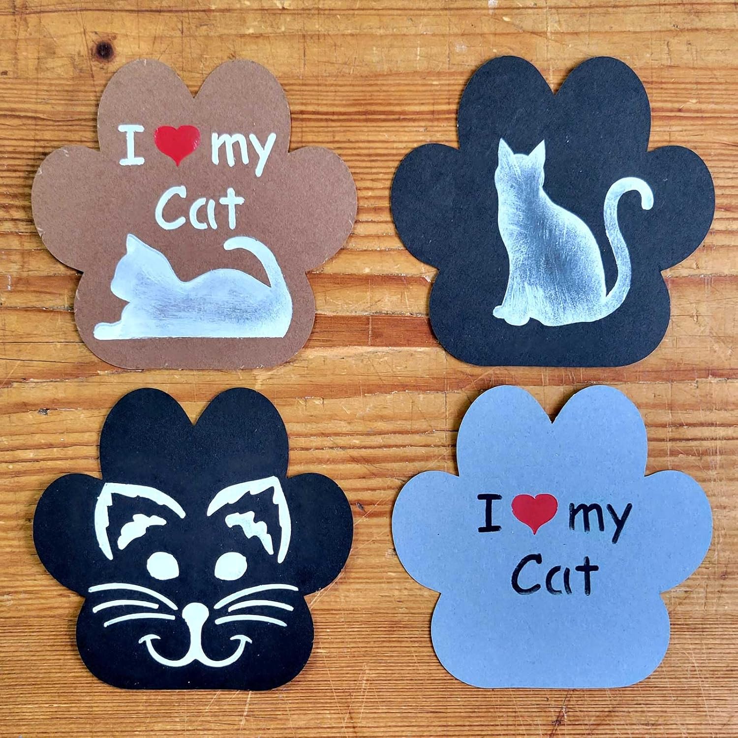 Plantilla de galletas y manualidades I Love My Cat de Designer Stencils