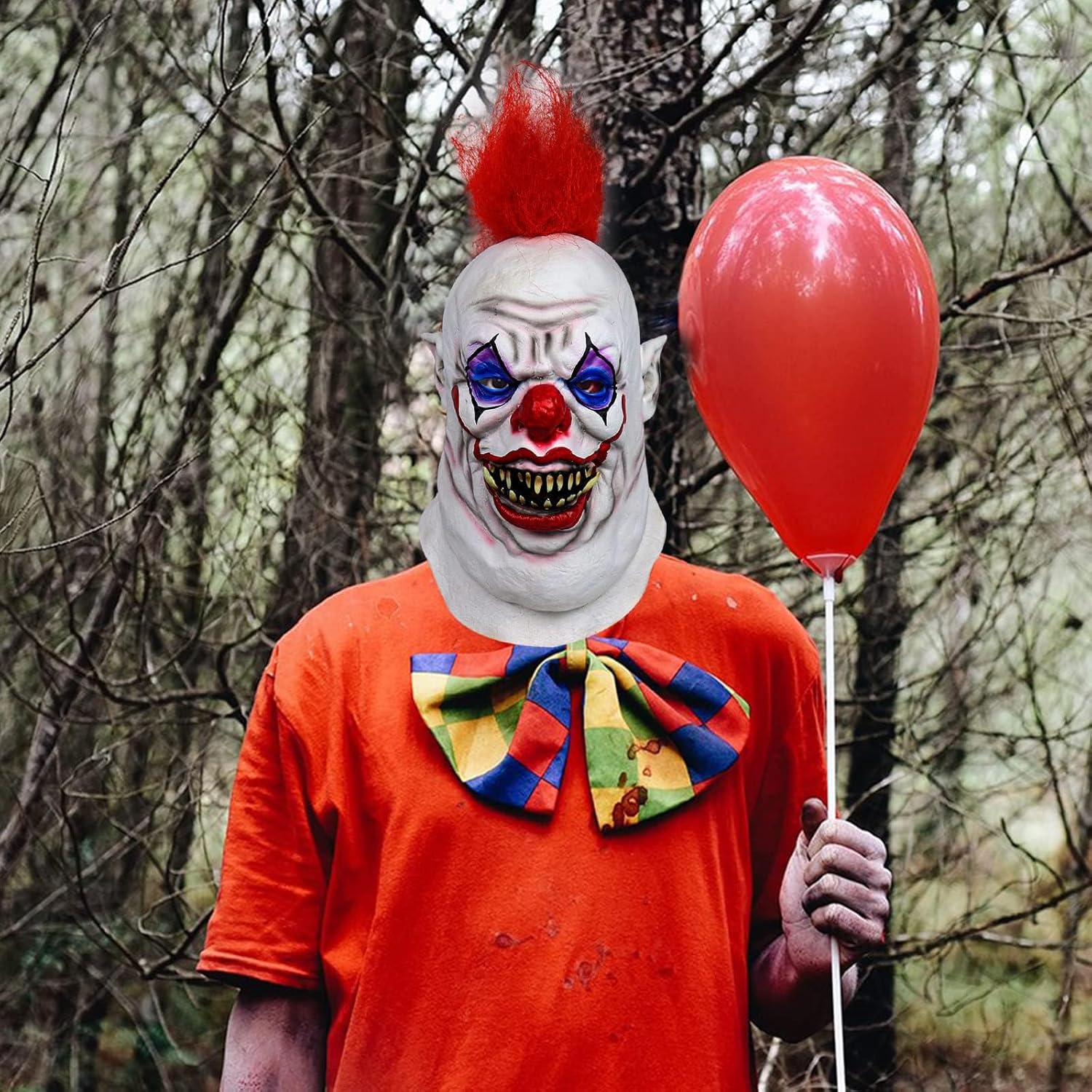 xiuyou Máscara de payaso de Halloween, máscara de payaso, máscara de payaso asesino de terror, máscara de payaso asesino de terror, disfraz de