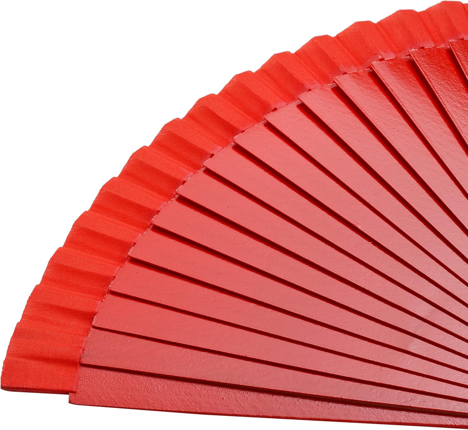 Abanico plegable español para mujer, ventilador de mano de madera vintage para fiesta de baile y regalo (rojo)