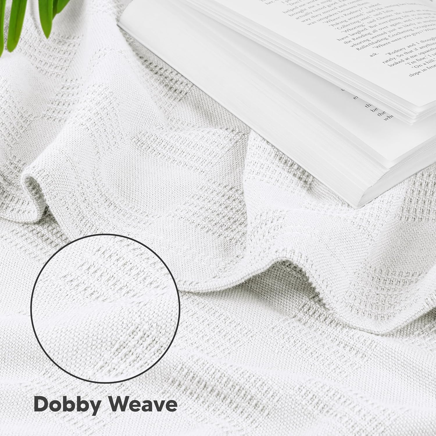 Utopia Bedding Manta 100% algodón (tamaño matrimonial, 90 x 84 pulgadas), manta térmica ligera de 350 GSM, manta térmica suave y transpirable para