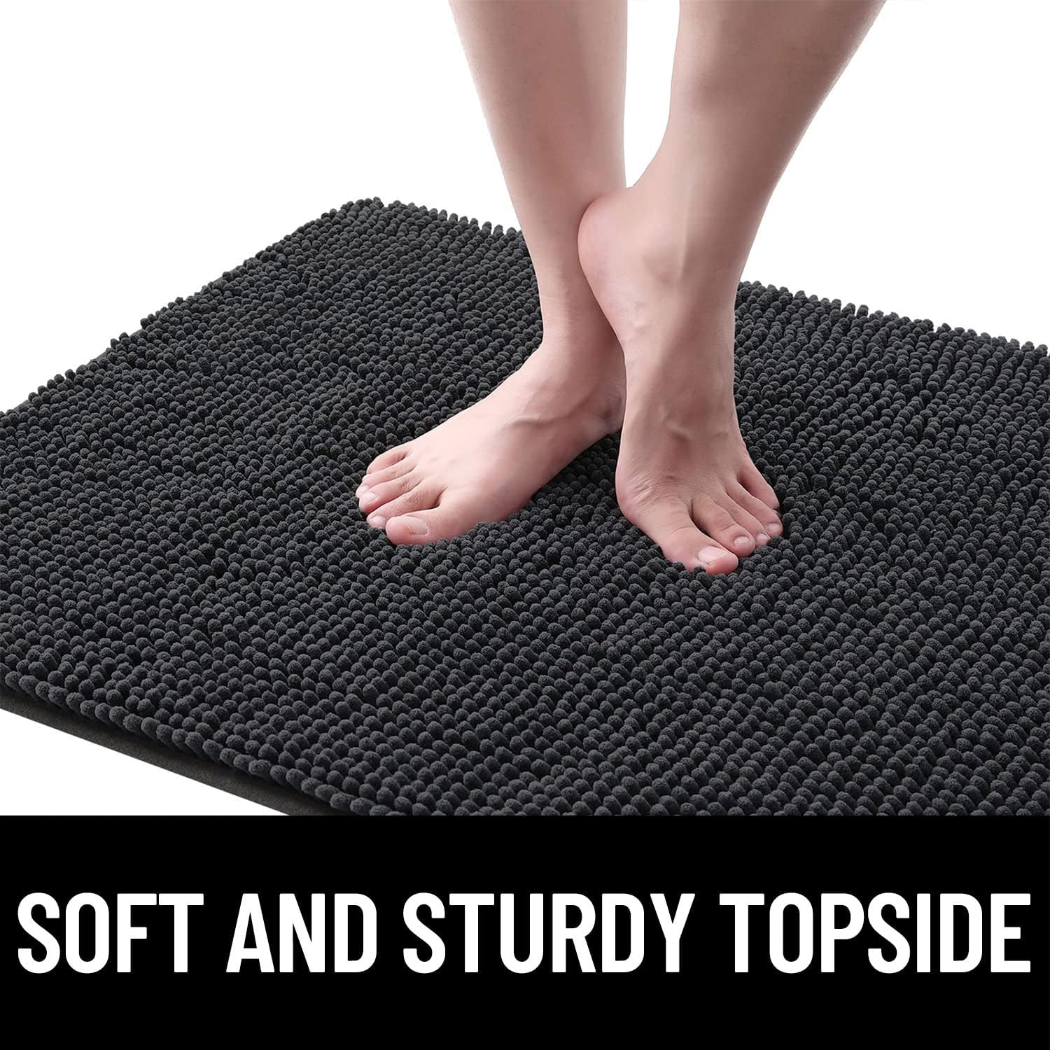 OLANLY Tapete para puerta de perro para patas fangosas, absorbe la humedad y la suciedad, absorbente, antideslizante, lavable, de microfibra de