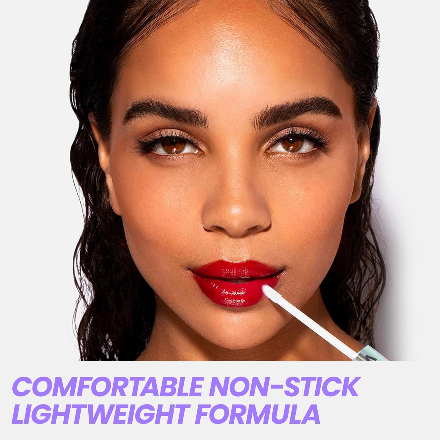 Wonderskin WONDER BLADING Top Gloss – Brillo de labios transparente, acabado de alto brillo, brillo de labios hidratante, maquillaje de labios